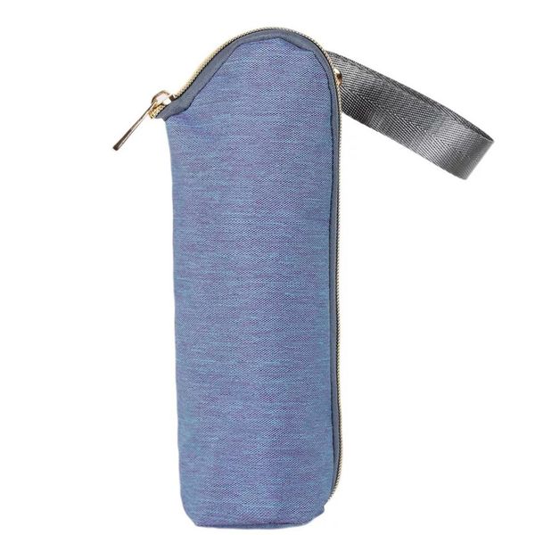 Wholesale Custom Tote Zipper Breast Milk Beer Bottles Cover Pouch Neoprene Wine Bottle sleeve Insulated Baby Bottle Cooler Bag