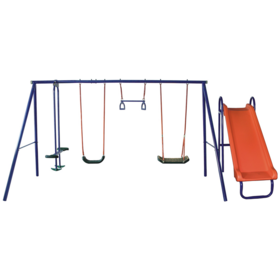 Children's Swing Baby Double Swing Set Outdoor Yard Park Family Baby Courtyard Rings Slide