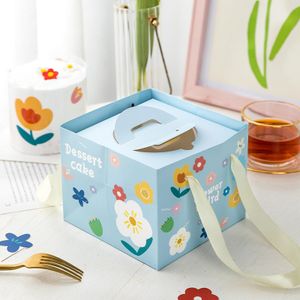 YIYANG White Kraft Paper Cupcake Box Custom Printed Cake Box