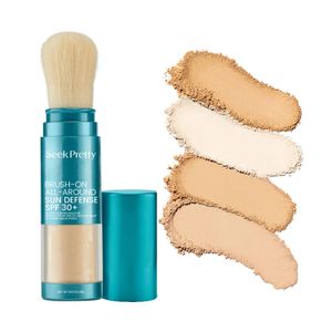 Custom Makeup Vegan Waterproof Tinted Black Girl Sunblock Beauty Face Mineral Spf 50 Sunscreen Powder