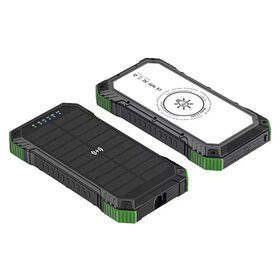 Solar Panel Phone Charger Solar Power Bank Portable 20000mah Outdoor Solar Cell Phone Charger Power Bank With LED Flashlight