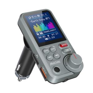 BT93 car player with bass treble booster support TF Card AUX USB c fast charger car radio FM transmitter MP3 player for car