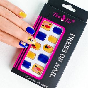 30pcs/Box Detachable ABS Nail Art Patches light luxury handmade wear nail Design Wearing Nail for Fingers