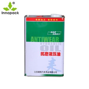 5 liter food grade square tin can for oil storage edible oil