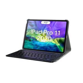 MoKo Detachable Wireless Keyboard Stand Smart Cover for iPad Pro 11 Inch 2020 & 2018