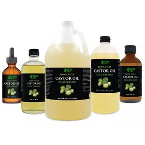 Private Label Bulk 100% Organic Castor Oil Cold Pressed Jamaican Black Castor Oil for Hair Growth Body Massage