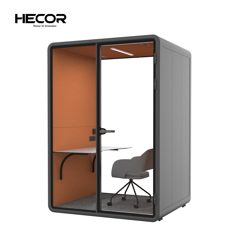 Office Pods For 2 Peoples Small Office Pods Glass Soundproof Acoustic Booth