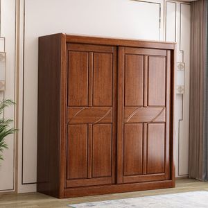 China Manufacturer Direct Selling High Quality Bedroom Furniture Clothes Storage Solid Wood Wardrobe