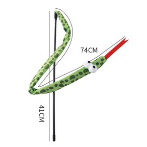 Hot Sell Interactive Cat Toys Eco Friendly Cat Plush Toy Retractable Teaser stick Snake Shape Toy Cat