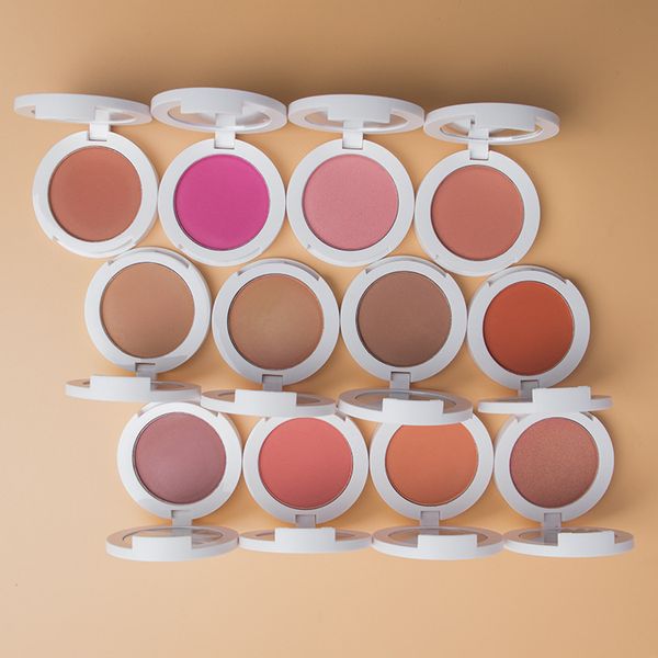 12 Custom Logo Private Label Cheek Single Cute Vegan Cruelty Free Long Lasting High Pigment Pressed Powder Blush Palette