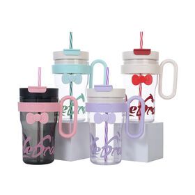 Supplier Large capacity plastic straw direct drinking creative water cup