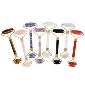 SFM Brand Authentic Crystal Facial Roller Multi-Color Natural Jade Facial Roller Facial Slimming Beauty Massage Roller