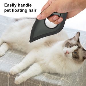 Cute Multi-Purpose Plastic Comb Brush Pet Hair Removal Knife for Dog Grooming and Cat Hair Cleaning Floating Hair Tool