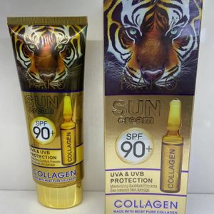 Pure Natural Fruits Extractc RAKO 100ML TIGER COLLAGEN SPF90+++AFTER MAKEUP Sunblock Cream of  HIGH UVA/UVB Protection