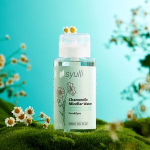 Custom Vegan Face Eyes Lip Cleansing Micellar Cleansing Water Chamomile Makeup Remover Water