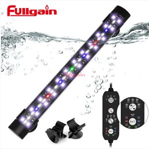 Fullgain FG180 24/7 Cycle Fish Tank Light with Timer Full Spectrum 7 Single Colors Auto On/Off Submersible Aquarium Light