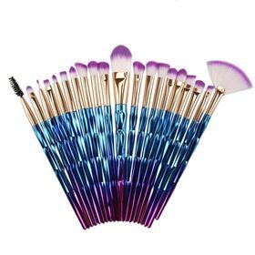 Wholesale Cosmetic Make Up Brush Set 20 pcs Diamond Colorful Makeup Brushes Eyeshadow Brush