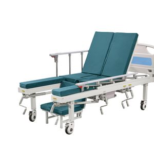 HH/BC-F-5-G-043 manual adjustable elderly home nursing medical hospital wheelchair cum bed with toilet