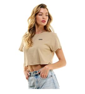 New Stylish Fashionable Ladies Boxy Fit Tee Shirts Crop Top Fitness Outdoor Street Wear Custom Made Boxy Fit T Shirts