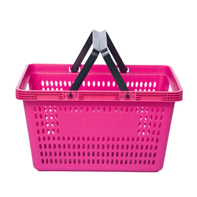 Supermarket Plastic Shopping  Handle Eco Reusable Retail Store Grocery Basket