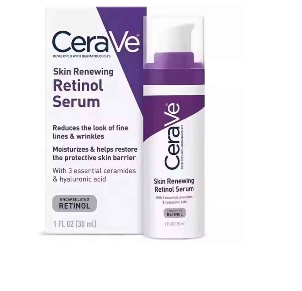ceraves label anti acne face skin care cerav wholesale Vitamin B5 Hyaluronic resurfacing retinol facial serum 30ml
