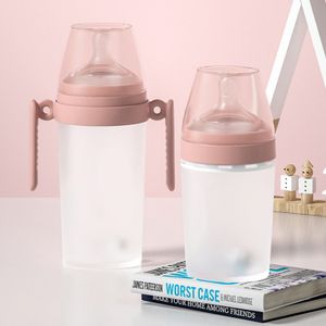 Plastic Wholesale Push Breast Feeding Low Customized  Logo Silicone Baby Bottle With Nipple And Straw