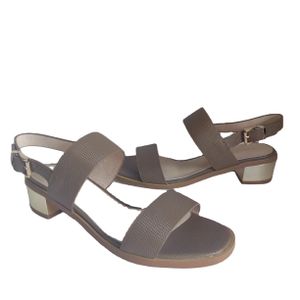 New Fashion Trend Animal Pattern Sandals Genuine Leather with Gold Heel