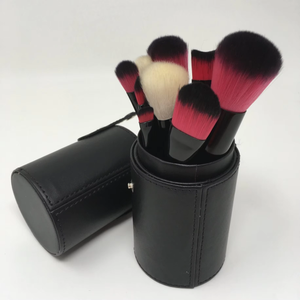 New Style Cheap Makeup Brush Set Beautiful Flat Fan Cosmetic Tool with Plastic Handle Synthetic Hair for Foundation Eye Blusher