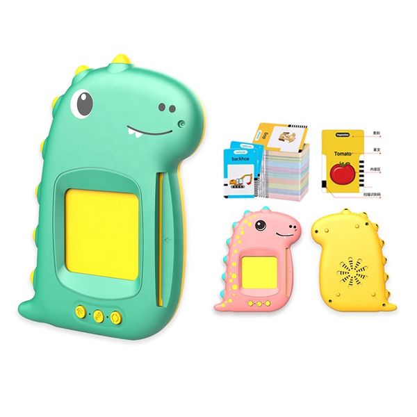 Educational Toy 224 Words 112 Double Sided Dinosaur Montessori Toys Preschool Sensory Toys For 1-6 Years Birthday Gift for Kids