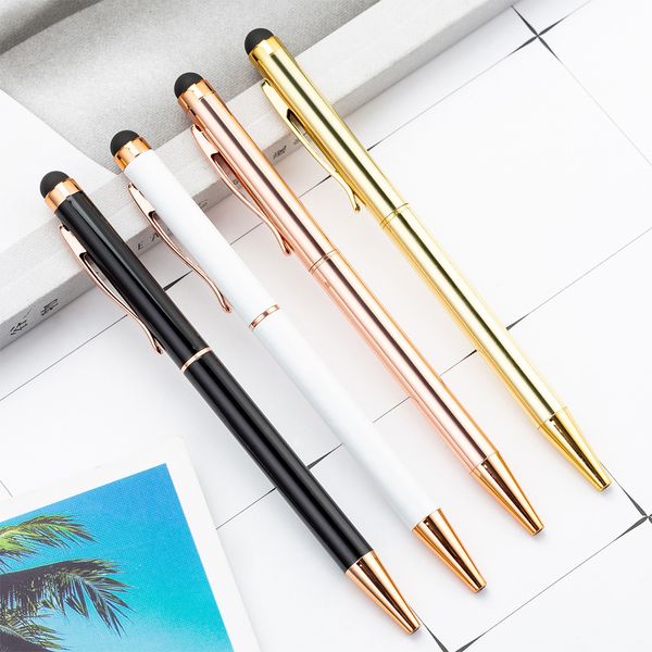 Manufacture Promotion Pens Business Office Gold Gel Pen New Financial School Stationery Metal Pen