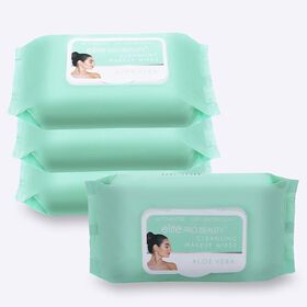 Makeup Remover Cleansing Face Wipes Daily Cleansing Facial Towelettes to Remove Waterproof Makeup