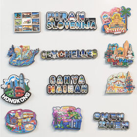 Quanzhou Hoosam Manufacturing Corporation Custom magnets for fridge souvenir Wooden Souvenir Fridge Magnets