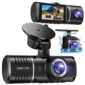 Wholesale 2.4 Inch 3 Lens Car Black Box HD 1080P Front and Rear Inside for Car Camera DVR Video Recorder G-Sensor Dash cam