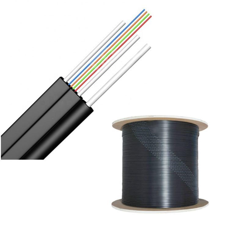 outdoor fibra optica  4 core 4f g657A aerial self supporting FTTH drop cable fiber optic cable GJYXCH GJYXFCH with messenger