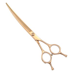 High quality 9CR pet grooming bending scissors for dogs and cats grooming and trimming