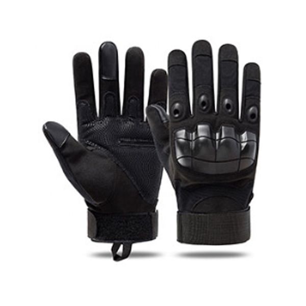 Black Full Finger Men Indestructible Tactical Leather Gloves Luvas Guantes,cut resistant gloves level 5 protection
