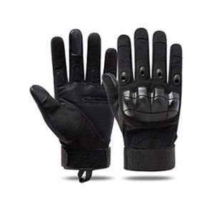 Black Full Finger Men Indestructible Tactical Leather Gloves Luvas Guantes,cut resistant gloves level 5 protection