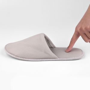Wholesale Closed Toe Poly Terry Disposable Hotel Slipper