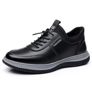 Waterproof men's pu upper walking shoes lace up walking shoes fashion sneakers for men