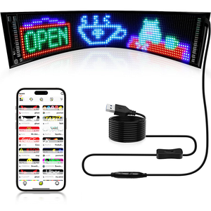 APP programmable led window car led display advertising smart car led sign flexible led screen for car