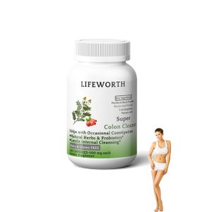LIFEWORTH Slimming Probiotics for Loss Weight with Herbal Green Tea Leaf Cayenne Pepper Extract Enzyme Blend Capsule