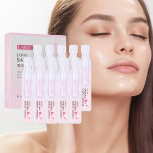 LAIKOU Japan Sakura Serum Ampoule Beauty Products Intensive Hydration Smooth Fine Lines Vegan Face Essence 2ml*10pcs