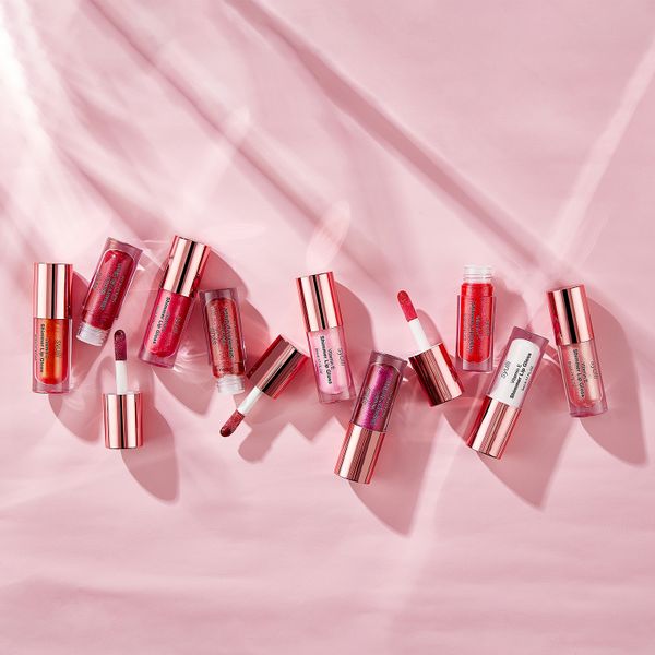 OEM 9 Colors Private Label Organic Glossy Natural Nude Mini Shimmer Lip Gloss