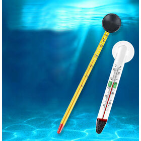 Fish tank accessories adsorption wall water thermometer clear aquarium fish tank glass thermometer