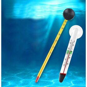 Fish tank accessories adsorption wall water thermometer clear aquarium fish tank glass thermometer