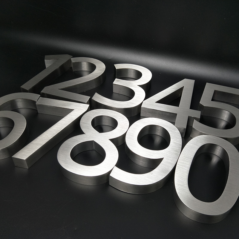 Shenzhen Longtengao Technology Co., Ltd. Custom Metal House Number 3d Channel Letters Logo stainless steel Signage Brass Gold stainless steel Metal Letter For Wall