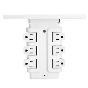 New Trend Charger Extension Rotating Power Socket 6 Way Outlet US Plug USB Power Strip surge protector