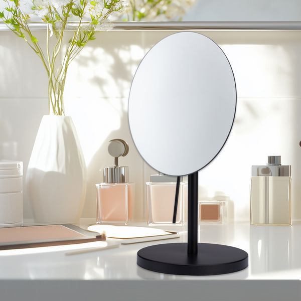 Factory Direct Sales Personalized round Chrome Makeup Mirror Compact Cosmetic Mirror for Family Use