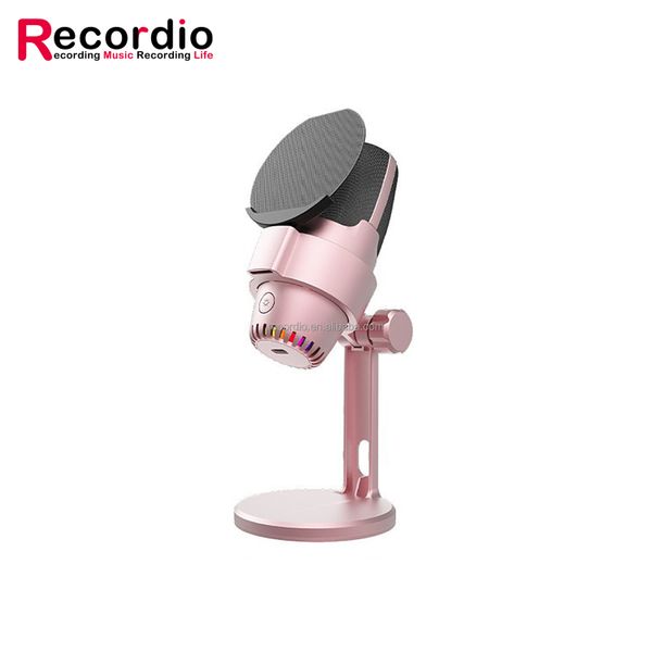 Factory Price M9 Desktop microphone RGB Recording live broadcast