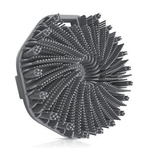 OEM ODM Silicone Bath Scrubber Exfoliating Back Face Hair Scalp Brush Black Grey Silicone Body Scrubber For Shower